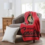 Northwest NHL Ottawa Senators Unisex-Adult Raschel Throw Blanket, 50" x 60", Signature