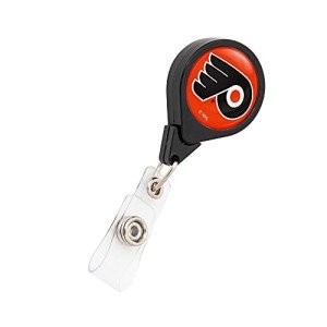 Desert Cactus Philadelphia Flyers Retractable Badge Holder NHL Team ID Reel with Ticket Clip for Lanyard, Work, School & Office Access