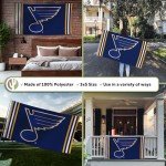 Desert Cactus St. Louis Blues Flag NHL 100% Polyester Indoor Outdoor 3x5 feet National Hockey League Team Flags (Flag A)