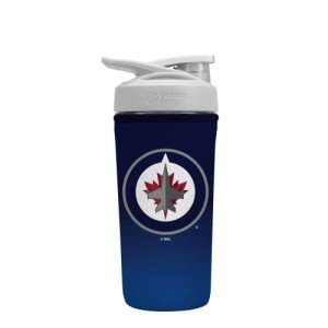 Sok It Botl Sok NHL Protein Blender Shaker Bottle Sleeve Insulated Neoprene Cover (Winnipeg Jets, Fits 28oz Blender)