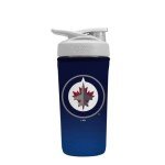 Sok It Botl Sok NHL Protein Blender Shaker Bottle Sleeve Insulated Neoprene Cover (Winnipeg Jets, Fits 28oz Blender)