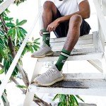 For Bare Feet NHL Dallas Stars 4 Stripe Deuce Crew Sock Team Color YOUTH