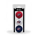 Team Golf NHL Columbus Blue Jackets 3 Golf Ball Pack Regulation Size Golf Balls, 3 Pack, Full Color Durable Team Imprint