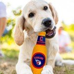Pets First MLB Cleveland Guardians Stadium Beer Bottle Plush Dog Toy-Cutest Plush Toy for DOGS & CATS with Inner SQUEAKER & Premium Embroidery of Baseball Team Name & Logo