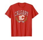 Calgary Flames Vintage Victory Red Officially Licensed T-Shirt