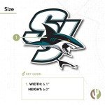 Desert Cactus San Jose Sharks Team NHL National Hockey League Sticker Vinyl Decal Laptop Water Bottle Car Scrapbook (Individual E)