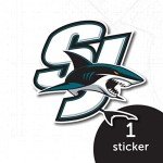 Desert Cactus San Jose Sharks Team NHL National Hockey League Sticker Vinyl Decal Laptop Water Bottle Car Scrapbook (Individual E)
