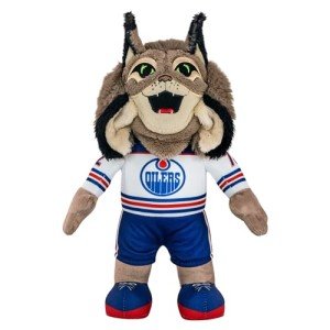 Bleacher Creatures Edmonton Oilers Hunter 10" NHL Plush Figure (Road Uniform) - A Mascot for Play or Display