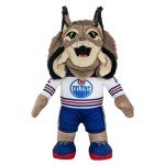 Bleacher Creatures Edmonton Oilers Hunter 10" NHL Plush Figure (Road Uniform) - A Mascot for Play or Display