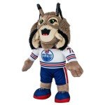 Bleacher Creatures Edmonton Oilers Hunter 10" NHL Plush Figure (Road Uniform) - A Mascot for Play or Display