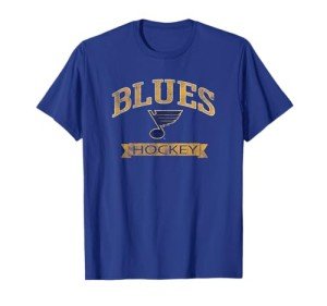 St. Louis Blues Vintage Hockey Royal Officially Licensed T-Shirt