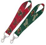 NHL Minnesota Wild Hockey Key Strap with 6 Inch Loop and Swivel Lobster Clasp