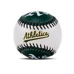 Franklin Sports Oakland Athletics MLB Team Baseball - MLB Team Logo Soft Baseballs - Toy Baseball for Kids - Great Decoration for Desks and Office