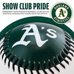 Franklin Sports Oakland Athletics MLB Team Baseball - MLB Team Logo Soft Baseballs - Toy Baseball for Kids - Great Decoration for Desks and Office
