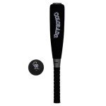 Franklin Sports Colorado Rockies Foam Bat & Ball Set - 21" Soft Jumbo Team Baseball Bat and Ball Team Logo - MLB Official Licensed Product, Black