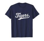 Tigers Mascot T Shirt Vintage Sports Name Tee Design T-Shirt