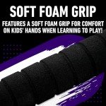 Franklin Sports Colorado Rockies Foam Bat & Ball Set - 21" Soft Jumbo Team Baseball Bat and Ball Team Logo - MLB Official Licensed Product, Black