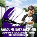 Franklin Sports Colorado Rockies Foam Bat & Ball Set - 21" Soft Jumbo Team Baseball Bat and Ball Team Logo - MLB Official Licensed Product, Black