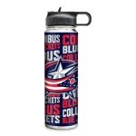 Rico Industries NHL Hockey Columbus Blue Jackets 22oz Stainless Steel Tumbler with Lid - Great For Coffee, Tea, Water or Cocktails