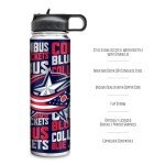 Rico Industries NHL Hockey Columbus Blue Jackets 22oz Stainless Steel Tumbler with Lid - Great For Coffee, Tea, Water or Cocktails