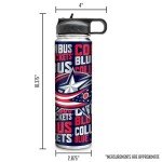 Rico Industries NHL Hockey Columbus Blue Jackets 22oz Stainless Steel Tumbler with Lid - Great For Coffee, Tea, Water or Cocktails
