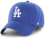 47 MLB Team Color Primary Logo Franchise Fitted Baseball Hat Cap, Unisex Adult - Los Angeles Dodgers - Blue (Medium)