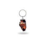 Rico Industries NFL Chicago Bears State Shape Keychain 2 x 3-"