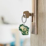 Rico Industries NFL Chicago Bears State Shape Keychain 2 x 3-"