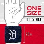 MLB Unisex Adult 2.5-Inch Wristbands, Team Specific, One Size
