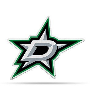 Rico Industries NHL Dallas Stars Primary Shape Cut Pennant - Home and Living Room Décor - Soft Felt EZ to Hang