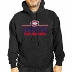 Wright & Ditson NHL Adult Heather Charcoal True Fan Hooded Sweatshirt Unisex - Unisex Cotton Poly Blend - Ultimate Comfort (Montreal Canadiens - Charcoal, Medium)
