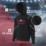 Wright & Ditson NHL Adult Heather Charcoal True Fan Hooded Sweatshirt Unisex - Unisex Cotton Poly Blend - Ultimate Comfort (Montreal Canadiens - Charcoal, Medium)