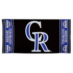 MLB Colorado Rockies 30 by 60 Fiber Reactive Beach Towel