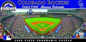 MasterPieces 1000 Piece Sports Jigsaw Puzzle - MLB Colorado Rockies Center View Panoramic - 13"x39"
