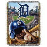 The Northwest Company MLB Detroit Tigers Woven Tapestry Throw Blanket, 48" x 60", Home Field Advantage