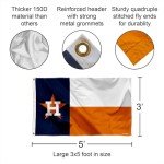 WinCraft Houston Astros State of Texas Logo Flag and Banner