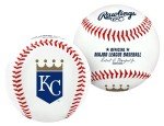 Rawlings | MLB Team Logo Baseball | Kansas City Royals | Official | White
