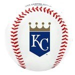 Rawlings | MLB Team Logo Baseball | Kansas City Royals | Official | White