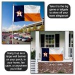 WinCraft Houston Astros State of Texas Logo Flag and Banner