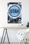 Trends International NHL Utah Hockey Club - Maximalist Logo 24 Wall Poster, 34L x 22.4W, Unframed Version