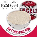Franklin Sports Los Angeles Angels MLB Team Baseball - MLB Team Logo Soft Baseballs - Toy Baseball for Kids - Great Decoration for Desks and Office