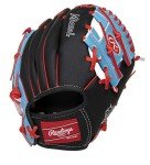 Rawlings MLB Team Logo Youth Glove Series, Miami Marlins,Black, 10"