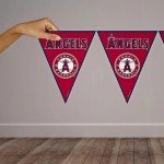 Los Angeles Angels MLB Red Plastic Pennant Banner - 12' (Pack Of 1) - Perfect For Game Day & Baseball Fans