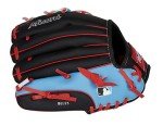Rawlings MLB Team Logo Youth Glove Series, Miami Marlins,Black, 10"