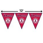 Los Angeles Angels MLB Red Plastic Pennant Banner - 12' (Pack Of 1) - Perfect For Game Day & Baseball Fans