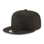 New Era Colorado Rockies MLB Black On Black 9Fifty Snapback : OSFM Adjustable