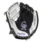 Rawlings MLB Team Logo Youth Glove Series, Colorado Rockies, 10"