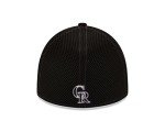 MLB Colorado Rockies Neo Fitted Baseball Cap, Black, Small/Medium