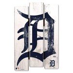 Wincraft MLB Detroit Tigers Wood Fence Sign, Black