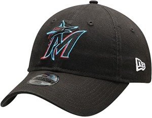 New Era Youth MLB Core Classic 9TWENTY Adjustable Hat Cap One Size Fits All (as1, Alpha, one_Size, Miami Marlins)